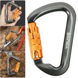 D Forma Aviação Mosquetão de Alumínio, Escalada Profissional Mosquetão, Trava de segurança, Outdoor Escalada Ascend, Equipamento de Montanhismo, 30KN - Image 1