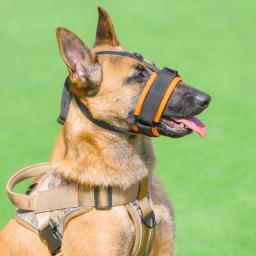 Focinho anti-mordida respirável do cão, Tampa da boca para cães pequenos médios grandes, Focinho macio seguro ao ar livre do animal de estimação - Image 2