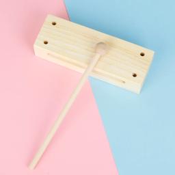Orff-Bastão de castanholas de madeira para crianças, 2 tons, percussão, baixa, alta, quadrada, instrumentos musicais, brinquedos educativos - Image 2