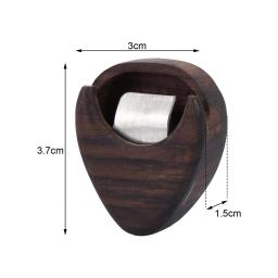 Palhetas de madeira à prova de umidade, caixa de armazenamento Plectrum para músico, fino acabamento, acessório instrumento musical - Image 6