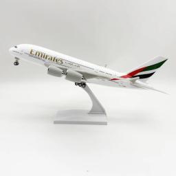 30cm A380 Emirados Árabes Unidos Airbus Modelo de Aeronave Sólida Brinquedo de Exibição Peça de Presente Colecionável para Entusiastas de Modelos - Image 5