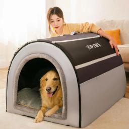 Casa de cama de cachorro universal removível e lavável, canil doméstico, casa de cachorro grande, pet fornecimentos quentes, quatro estações, inverno - Image 3