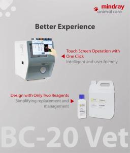 Analisador de sangue hematológico Mindray para animais, 3 partes, 3 partes, Analisador canadense, Máquina BC20vet - Image 6