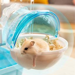Multi-função Respirável Spherical Hamster WC, Sauna Room, Banho Sandbox, Pet Supplies - Image 5