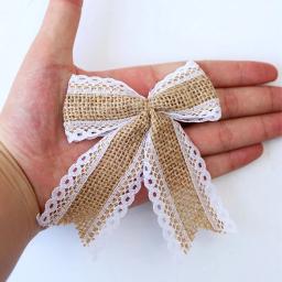 2m/rolo juta serapilheira laço fita artesanato de casamento diy natural juta tecido presente envoltório costura roupas festa natal decoração para casa - Image 5