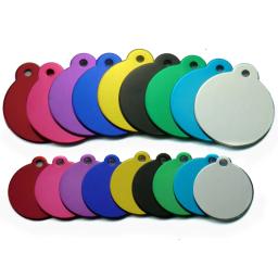 Alumínio telefone charme chaveiros, forma redonda, telefone Tag, pet fornecimentos, liga, cão, gato, loja, placa Lable, atacado, 20pcs - Image 2