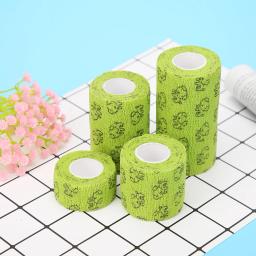 Auto adesivo bandagem para cães, tampa da perna, protetor, primeiros socorros, envoltório elástico, pet fornecimentos, verde, 5pcs - Image 2