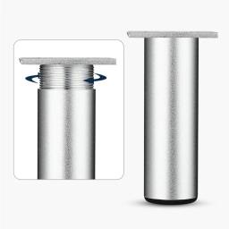 Ajustável espessado alumínio liga pés, Metal Móveis pernas, TV Cabinet Support, cama, pé sofá com parafusos, 6-40cm, 1Pc - Image 5