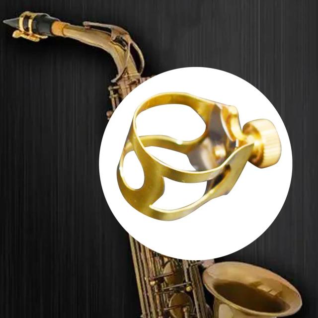 Bocal Clipe de Metal para Fixação de Saxofone e Clarinete, Ideal para Iniciantes e Músicos Profissionais