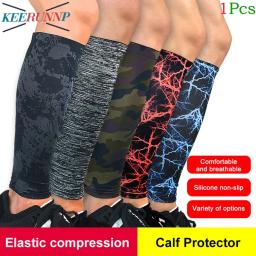Caneleiras de futebol para adultos, manga de compressão, meia para varizes, tala, muay thai, bezerro sem pés, 1pc - Image 1