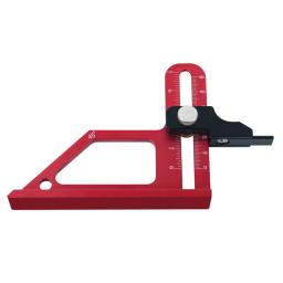 Tabela ajustável Saw Depth Gauge, Configurando o Blade Router, 0-60mm, Alumínio com Métrica e Polegada Scale Bits, Medidor de altura - Image 6