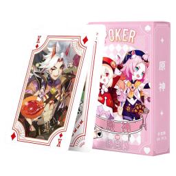 Genshin Impact Furina Game Set for Children, Jogar Cartas, Jogos de Tabuleiro, Anime Toy, Deck, Crianças, Criança - Image 2