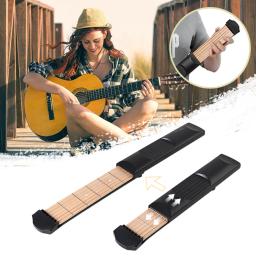 YOUZI-portátil Pocket Guitar para iniciantes, guitarra acústica, 6 Fret, Chord Practice Tool, Fingerering Training - Image 1