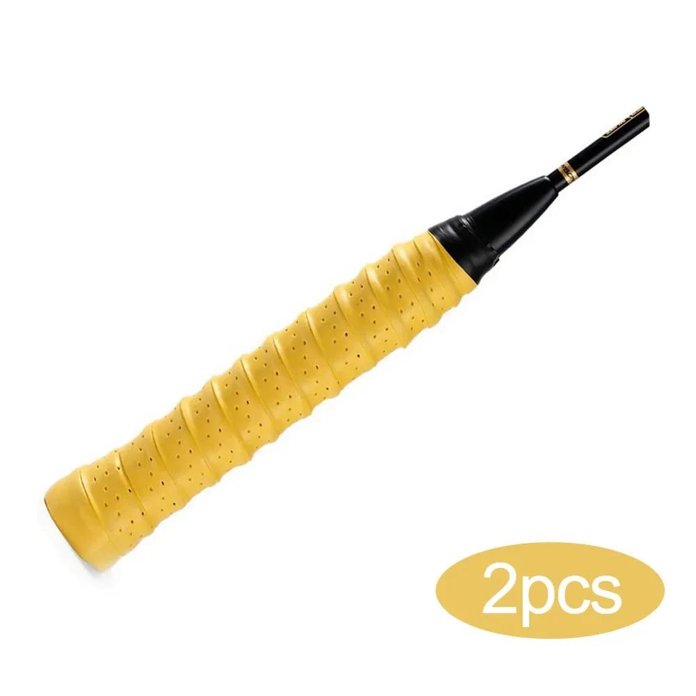 2 pçs fita de aperto raquete de tênis anti-deslizamento absorver suor banda vara de pesca ao ar livre cinta de enrolamento esporte badminton squash fita - Image 1