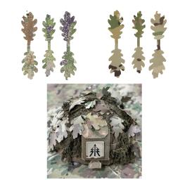 15 Pçs/set Caça Tática CS Wargame Diy Tiras de Camuflagem Dupla Face para Capacete Disparsa - Image 1