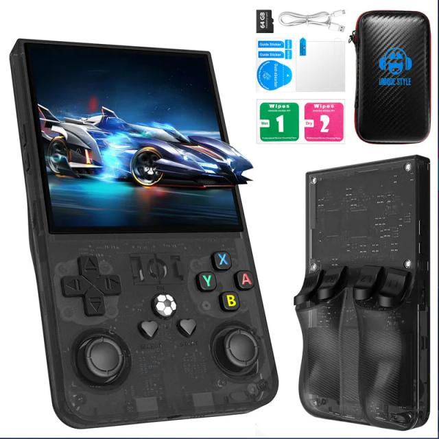 Aislpc R36MAX Console de Jogos Portátil 4 Polegadas Tela IPS Sistema Linux