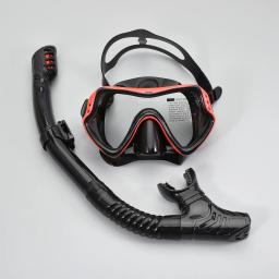 Máscara de mergulho profissional de silicone para homens e mulheres, óculos de natação à prova d'água UV, equipamento de snorkel, adultos - Image 4