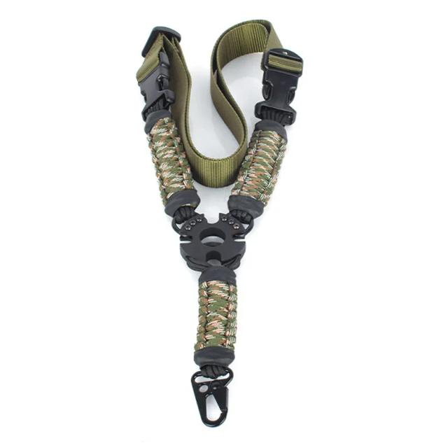 Cinto de Espingarda Ajustável em Nylon Durável com Alça de Ombro Multiuso para Caça e Tiro