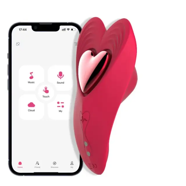 Vibrador de Calcinha Borboleta com Clipe Magnético e Controle por App - 1 Unidade
