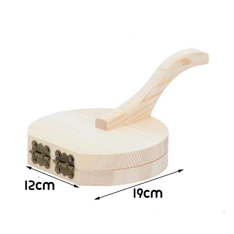 Molde De Pele De Bolinho De Prensagem De Madeira, Noodle Bun Press Tool, Bolinho De Bolinho Wrapper, Fazendo Pão Cozinhado, Acessórios De Cozinha De Pastelaria - Image 1