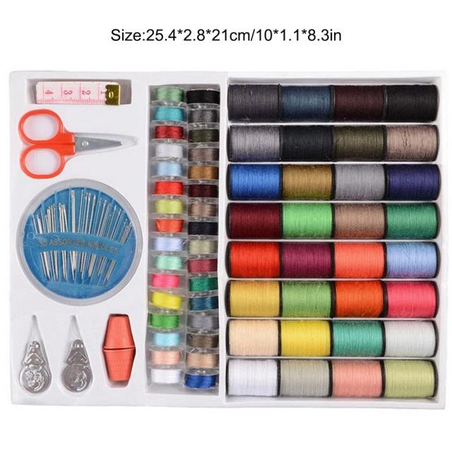 Kit Completo de Ferramentas para Quilting e Costura com 64 Carretéis, Máquina, Agulhas e Utensílios DIY