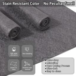 Ferramenta de pano de limpeza de pano mágico engrossado nenhum traço reutilizável microfibra pano de lavagem limpeza de vidro para espelho de janela carno marca dwaterágua - Image 3