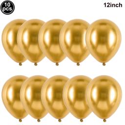 10 pces chrome royal azul balões de látex metálico de duas camadas cromo balões para festas de casamento graduação decoração do chuveiro de bebê - Image 3
