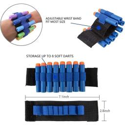 Kit de colete tático infantil para armas de brinquedo nerfs, série com recarga de dardos, clipes de recarga, máscara tática, faixa de pulso e óculos de proteção - Image 4