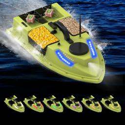 Barco de alimentação de pesca de controle remoto sem fio GPS RC Bait Boat Navio com 4 iscas de carga 2kg D19, 500m - Image 2