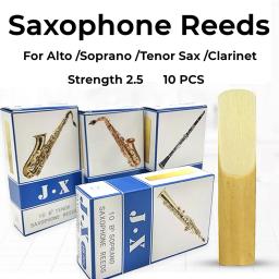 10 pçs eb tenor saxofone palhetas força 2.5 instrumento saxofone soprano sax clarinete peças acessórios sax palheta - Image 6