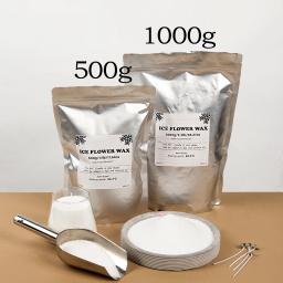 Cera de areia branca 500g/1000g, cera de flor de gelo, faça você mesmo, acessórios de fabricação de velas, floco de neve, vela de cera, pintura de paisagem, copo de areia - Image 3