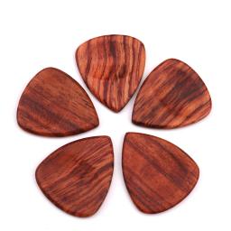 Palhetas de madeira guitarra acústica, palhetas, sândalo vermelho, jacarandá forma do coração, madeira tons, guitarra acessórios, atacado, 1pc - Image 6
