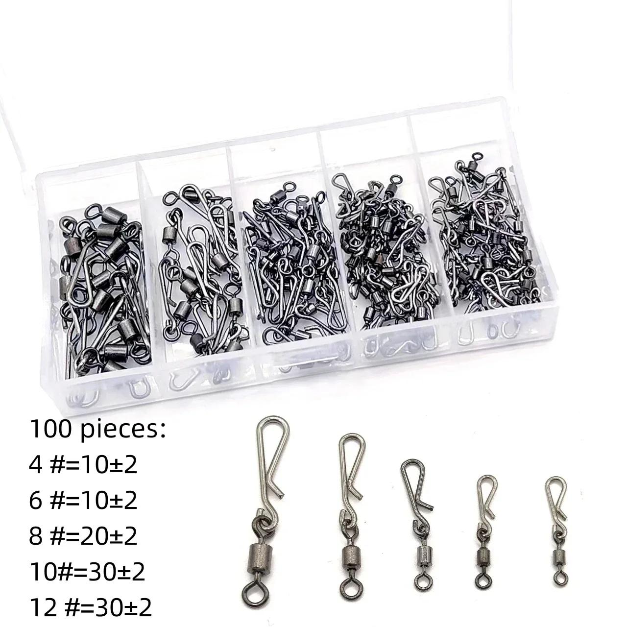 Conector de pino giratório mais pendurado, suprimentos de pesca e pesca marítima, pequenos acessórios de artes de pesca - Image 1