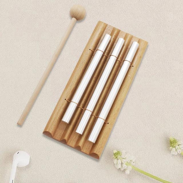 Trio Hand Chime: Carrilhão de Madeira para Meditação, Cura e Oração