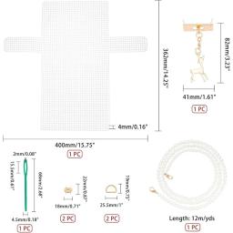 Folhas de lona plástica de malha clara para bordado, fáceis de cortar, Kits de lona plástica, artesanato, apuramento, 1 conjunto - Image 2
