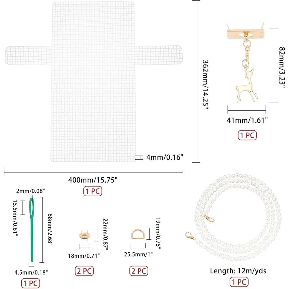 Folhas de lona plástica de malha clara para bordado, fáceis de cortar, Kits de lona plástica, artesanato, apuramento, 1 conjunto - Image 1