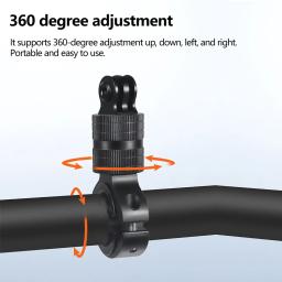 Alumínio Bike Handlebar Mount para bicicleta, acessórios da câmera, GoPro Hero 13, 12, 11, 10, 9, 8, Insta360, X2, X3, X4, DJI Osmo Ação 5, 4, 3 - Image 3