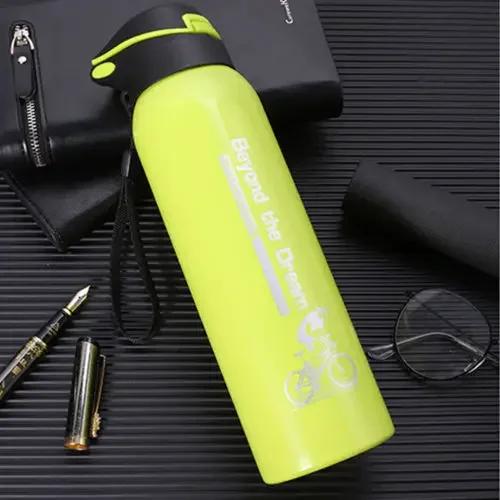 Garrafa Térmica de Alumínio para Ciclismo 500ml com Chaleira Quente e Design Sportivo