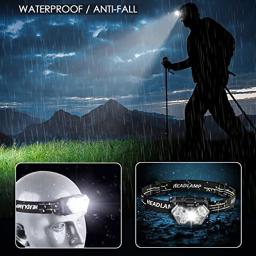 Portátil forte luz farol, USB recarregável, sensor de movimento, farol, pesca, camping, ao ar livre, lâmpada principal, trabalho lanterna, 9 LED - Image 6