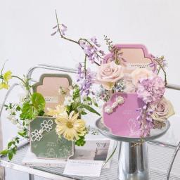 Caixa De Arranjo De Flores Estilo Chinês, Caixa De Presente De Embalagem De Arte Floral Criativa, Buquê Romântico Dia Dos Namorados Dia Das Mães - Image 5