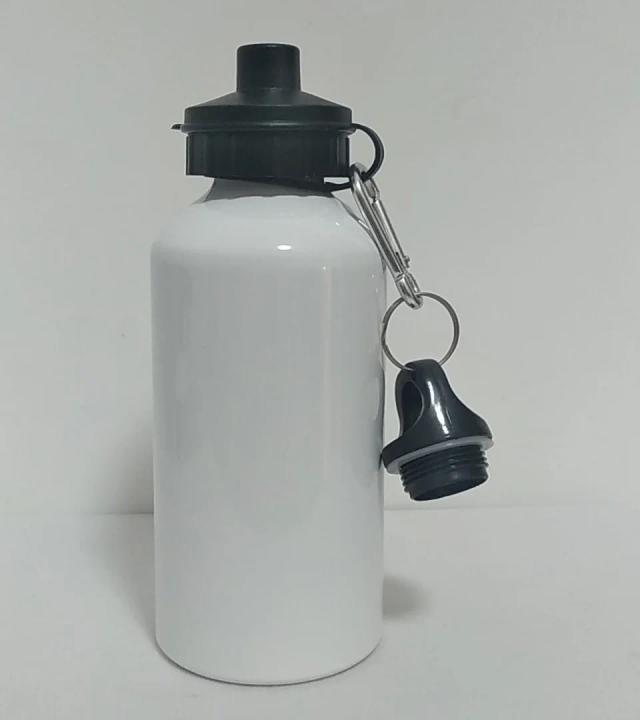 Garrafa de Alumínio Colorida para Esportes com Logotipo Personalizado - Ideal para Motociclistas, Caminhantes e Viagens, 500ml com Mosquetão Portátil
