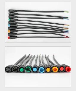 M6/m8 2 3 4 5 6 pinos 20cm e-bike sensor de velocidade macho para fêmea cabo conector de extensão bicicleta elétrica à prova dwaterproof água ebike fio - Image 5