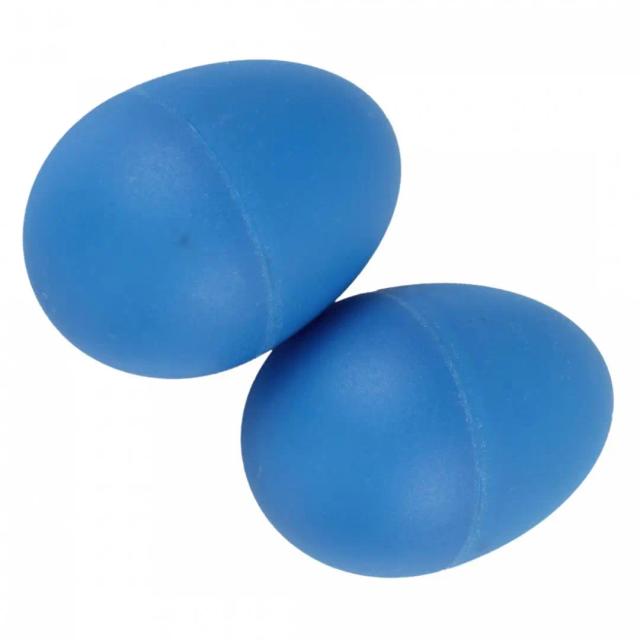 Chocalhos de Ovos Plásticos para Percussão - Brinquedo Musical para Festas KTV e Jogos Infantis, Disponível em 2 Cores e Pacote com 2 Unidades