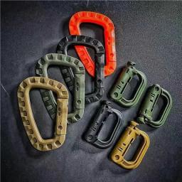Mosquetão tático d-ring grimlock, clipe molle, fixação de webbing, sistema de trava rápida para colete militar/mochilas/bolsa/bolsa/cinto - Image 1