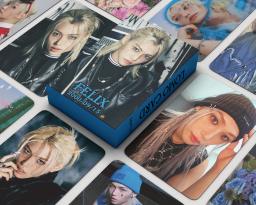 55 Pçs/set Kpop Novo Ablum ATE Lomo Cartão Felix Foto Impressão Fotos Photocard Fãs Coleção Cartões Postais Presentes - Image 2