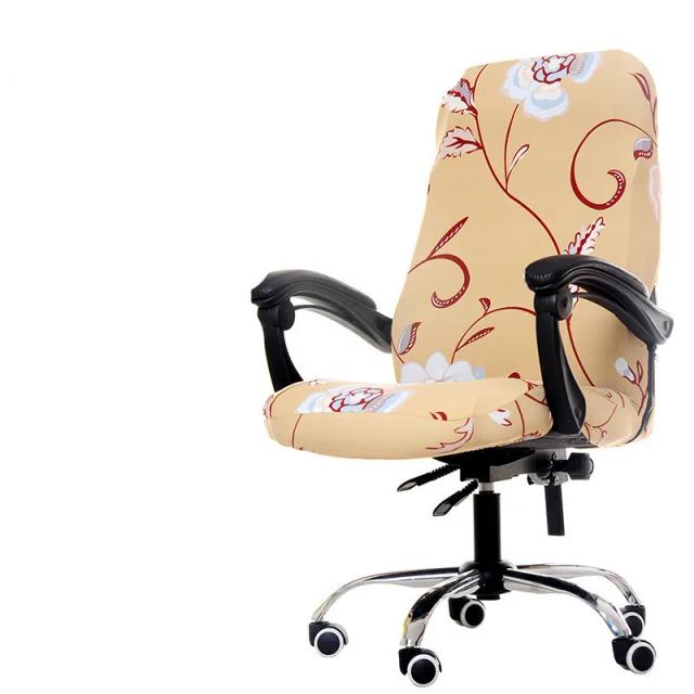 Capa Elástica para Cadeira Gamer Rotativa com Braços - Protetor Removível e Lavável para Computador e Escritório, Anti-Sujo