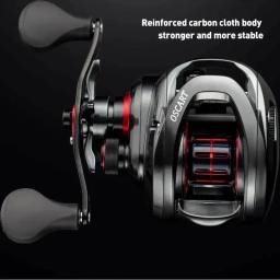 Água salgada Baitcasting pesca carretel e baitcaster, fundição isca, bobina multiplicadora, carretel sobressalente para polvo, 9BB, 5.4:1, 7.1:1 - Image 4
