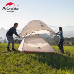 Naturehike nuvem até 1 2 3 pessoas tenda ultraleve 20d barraca de acampamento à prova dwaterproof água ao ar livre caminhadas barraca viagem mochila ciclismo tenda - Image 2