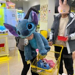 2025 30cm-80cm disney tamanho gigante lilo & ponto pelúcia boneca dos desenhos animados animal casal dormir travesseiro softmaterial brinquedo para presente - Image 2