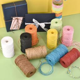 Fio De Palha De Raffia Natural, De Malha À Mão, Grama De Crochê, Corda De Papel Para DIY, Sunhat, Cabo De Saco De Praia, Presente De Cozimento, Corda De Embalagem, 90m - Image 3